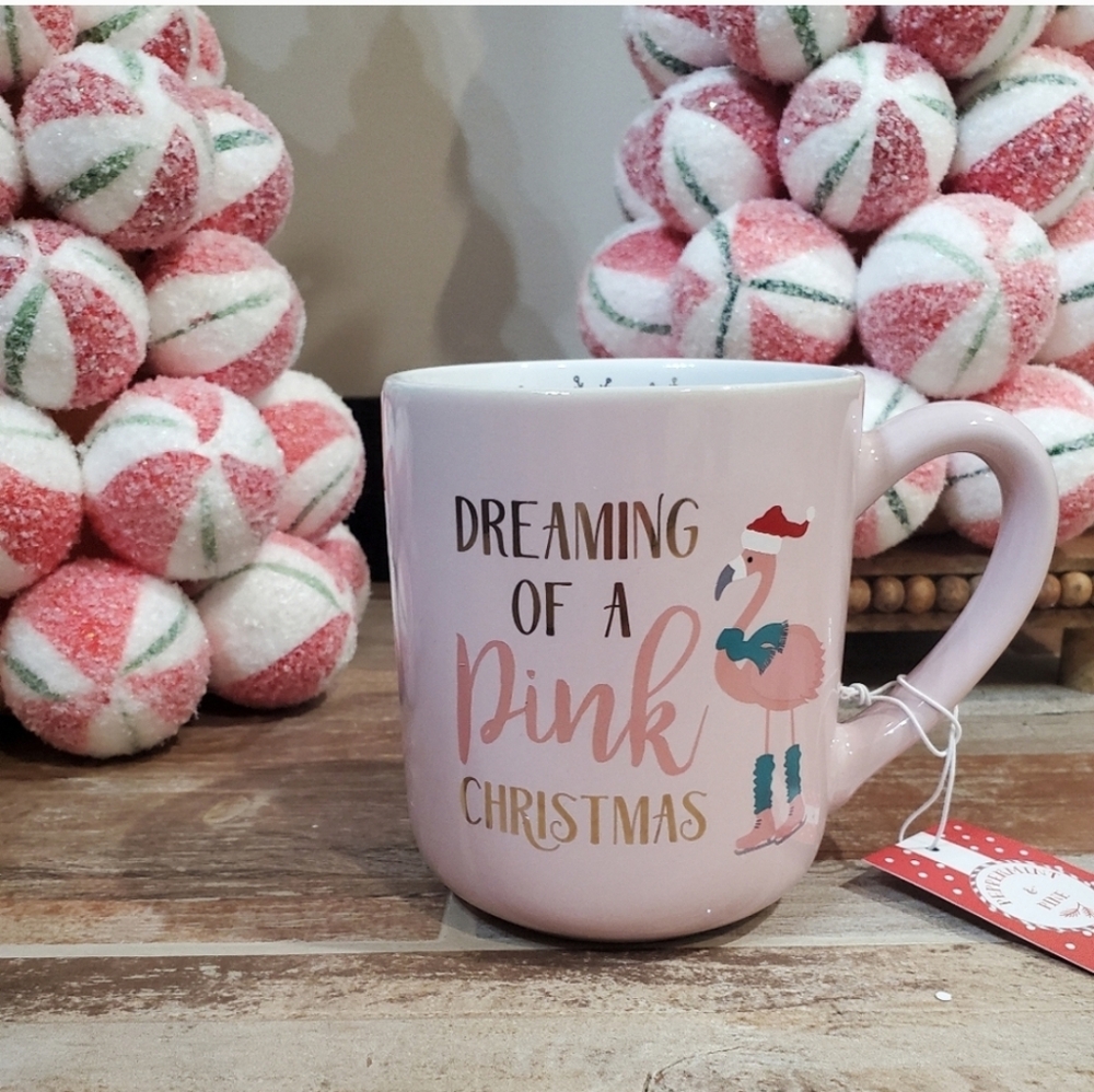 Pink Christmas Mug-NWT